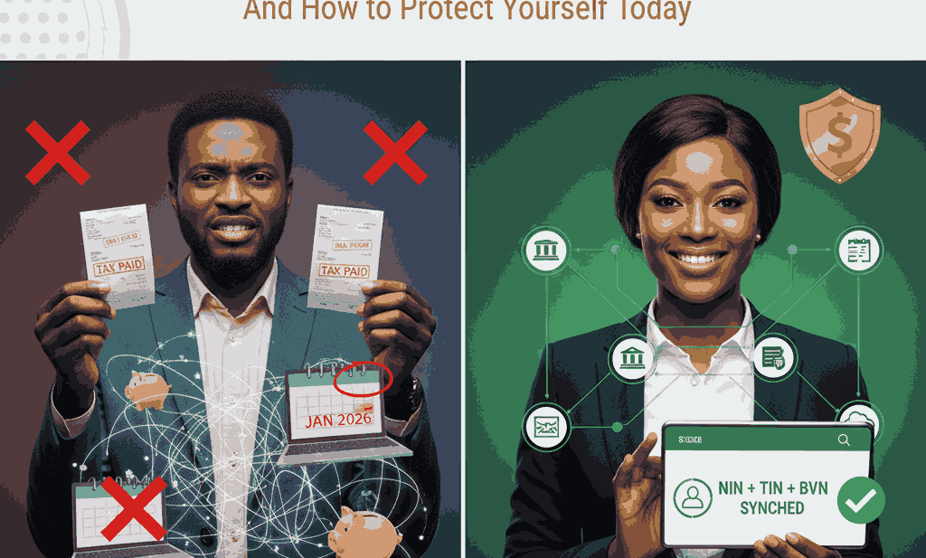 Why am I paying tax twice in Nigeria How to fix wrong tax deductions in Nigeria TIN verification Nigeria NIN TIN BVN linking Nigeria 2026 FIRS tax reform Nigeria Salary tax issues in Nigeria Automatic tax deduction Nigeria Tax identity mismatch Nigeria FIRS tax clearance problems What happens if your TIN is not updated How to avoid double taxation in Nigeria FIRS new database 2026 How to sync NIN and bank account Tax consultant for salary earners Nigeria Tax consultant in Lagos Tax consultant for businesses Nigeria
