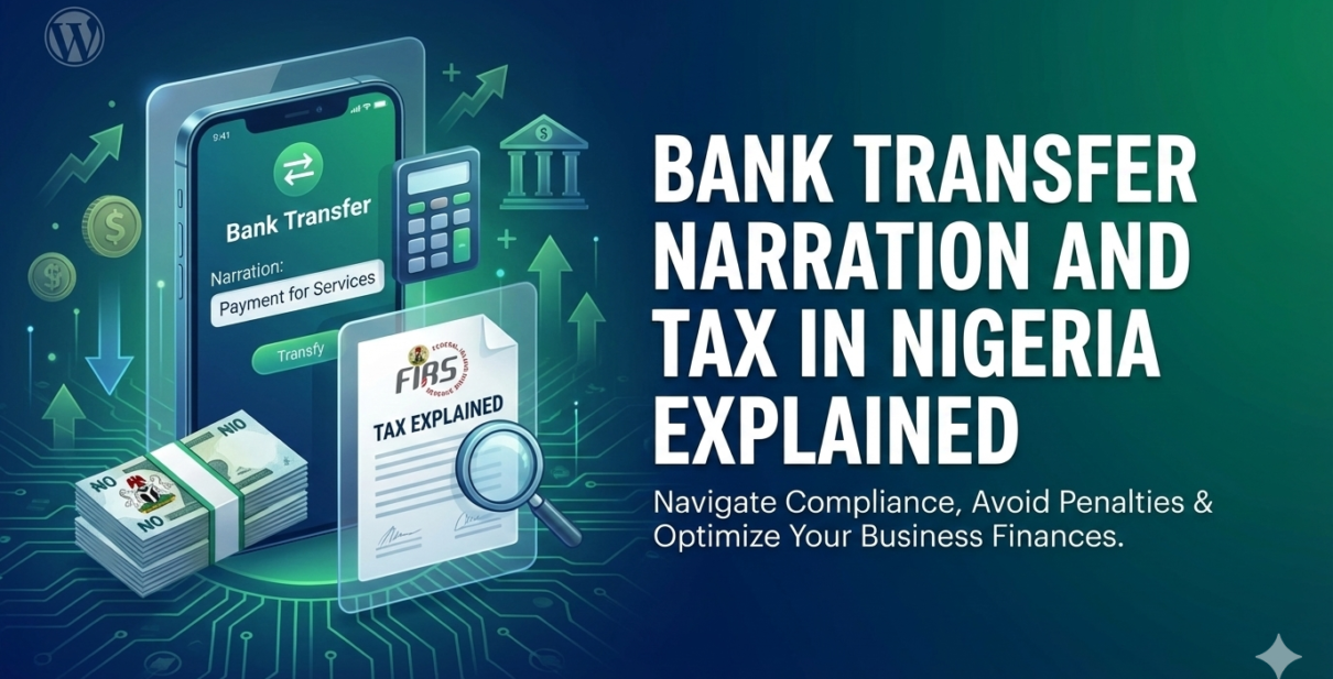 bank transfer narration and tax in Nigeria does bank narration affect tax Nigeria bank inflow monitoring Nigeria explained how Nigerian tax authorities detect income Rexobe Consult tax advisory Nigeria