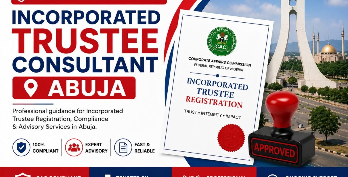Incorporated trustee consultant Abuja — Rexobe Consult team" "NGO registration Abuja Nigeria CAC certificate process" "NGO registration agent Abuja reviewing trustee documents" "Affordable NGO registration consultant Abuja office" "SCUML registration for NGOs in Nigeria" "Rexobe Consult incorporated trustee registration Nigeria logo"