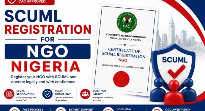 SCUML registration for NGO Nigeria (Primary keyword) SCUML certificate process Abuja (secondary kw) SCUML EFCC registration Abuja (secondary kw) How do I register my NGO with SCUML in Nigeria? (secondary kw) LSI / Contextual - best CAC agent for NGO registration Nigeria (https://rexobeconsult.com/best-cac-agent-for-ngo-registration-nigeria/), incorporated trustee consultant Abuja (https://rexobeconsult.com/incorporated-trustee-consultant-abuja/), Trusted NGO Registration Consultant Abuja Nigeria https://rexobeconsult.com/trusted-ngo-registration-consultant-abuja-nigeria/ https://rexobeconsult.com/how-to-register-a-church-in-abuja-nigeria/